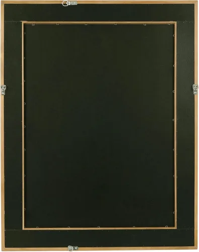 Miniatura 7 de WallBeyond Espejo de Pared de Ratán Rectangular, Espejo de Ratán de 32 X 44 Pulgadas con Marco de Madera para Decoración de Pared, Baño, Sala