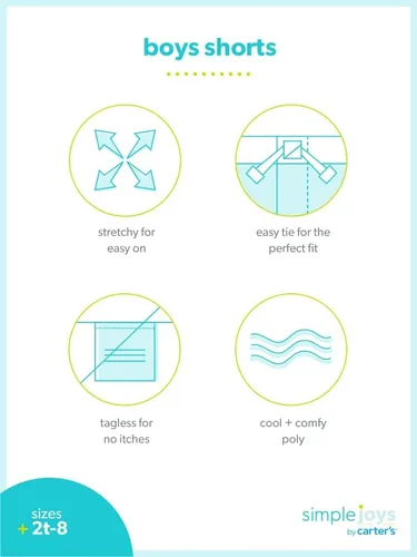 Miniatura 3 de Simple Joys by Carter's Boys' 3-Pack Mesh Shorts