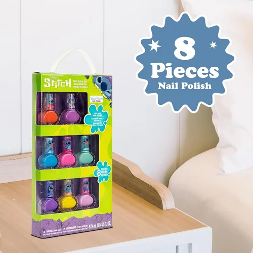 Miniatura 3 de Disney Stitch - Esmalte de uñas no tóxico, a base de agua, seguro, de secado rápido, juego de regalo para niños y adolescentes, colores brillantes