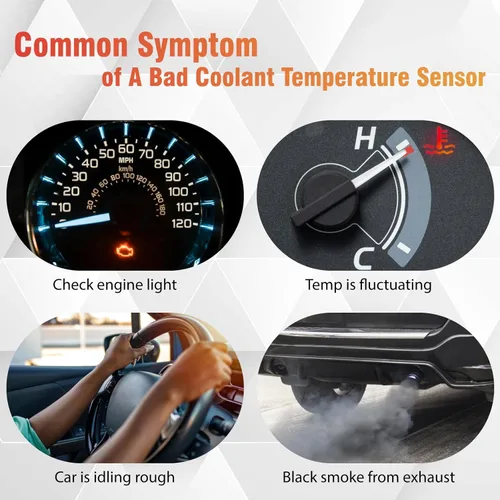 Miniatura 6 de 059919501A Sensor de temperatura del refrigerante compatible con A4 A6 A8 Allroad Quattro Beetle Cabrio Eurovan Golf Jetta Passat RS4 RS6 S4 S6 S8 TT