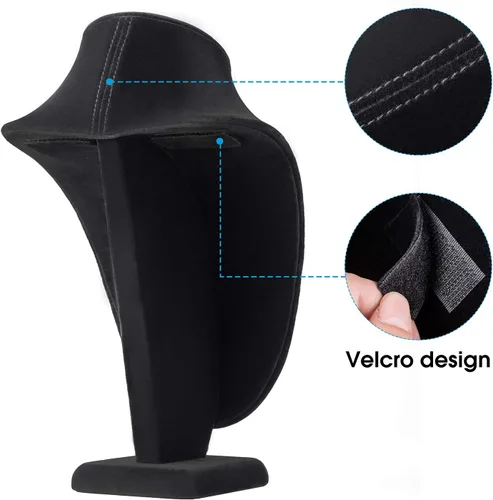 Miniatura 3 de Polmart P26-BL Collar Busto, Terciopelo Negro, 10