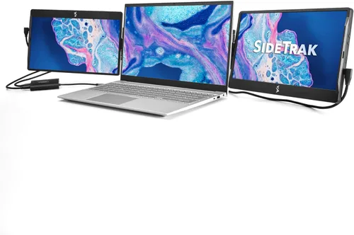 Miniatura 10 de SideTrak Monitor Portátil Giratorio de 12.5" para Laptop, Bisagra Giratoria Patentada, Extensor de Pantalla de Laptop Pantalla Dual FHD