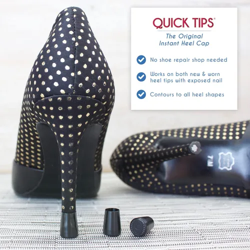 Miniatura 3 de Protector de tacón alto QUICK TIPS, tapones para reparación de tacos altos (2 pares)