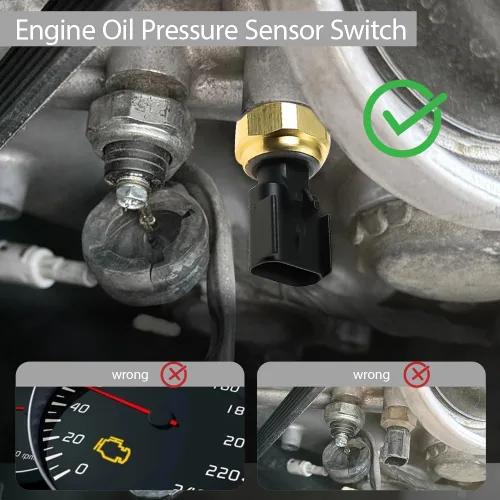 Miniatura 5 de Interruptor de sensor de presión de aceite de motor, unidad de envío de aceite, sensor de presión de aceite de motor compatible con Dodge, Jeep