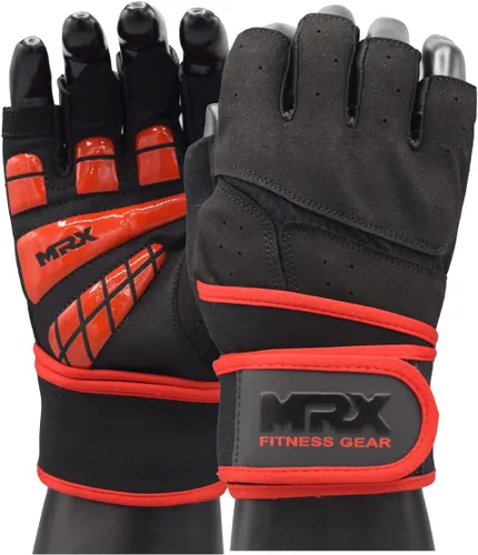 Miniatura 3 de MRX - Guantes de levantamiento de pesas para hombres, guantes de entrenamiento para hombre, guantes de levantamiento de muñeca, guantes de gimnasio