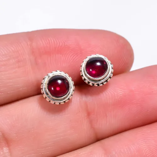 Miniatura 64 de Round Gemstone Stud Design 2