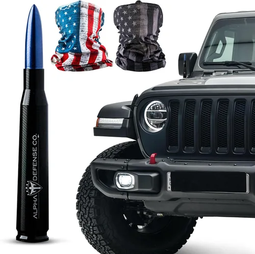 Miniatura 11 de S A Alpha Defense – Paquete de 1 antena con forma de bala y 2 protectores faciales