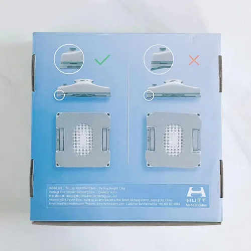 Miniatura 5 de HUTT Paño de limpieza original, Trapos de limpieza de ventanas W8 Robot de limpieza de ventanas incluye 4 piezas en una caja