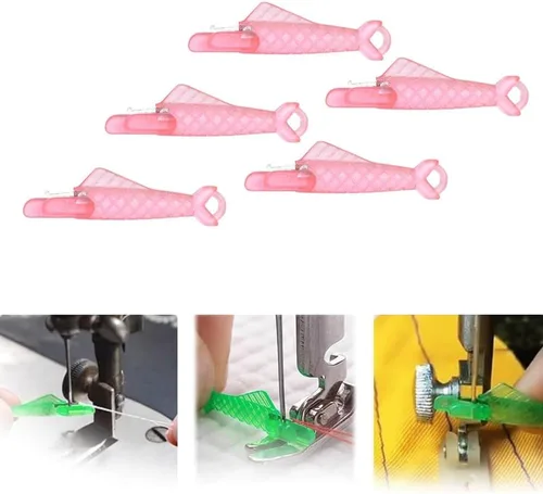 Miniatura 9 de Enhebrador de agujas para máquina de coser, tipo boca de pescado, aguja de máquina de coser, enhebrador de agujas de bricolaje, herramienta de Verde