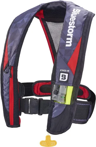 Miniatura 8 de BLUESTORM Atmos 40 Chaleco salvavidas inflable automático y manual para adultos Chaleco salvavidas aprobado por la Guardia Costera de los Estados