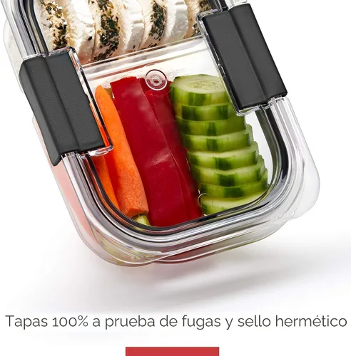 Miniatura 5 de Rubbermaid Brilliance Contenedores de almacenamiento de alimentos sin BPA con tapas