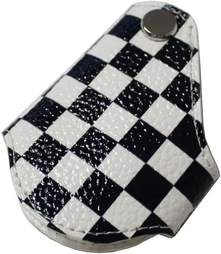 Miniatura 5 de iJDMTOY Funda para llavero con diseño a cuadros y negro y blanco compatible con Mini Cooper R55 R56 R57 R58 R59 R60 R61 F55 F56