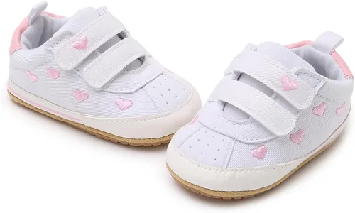 Miniatura 6 de SOFMUO Zapatos deportivos para bebés, niños y niñas, de piel sintética, antideslizantes, suela de goma suave, botines de vestir para niños pequeños