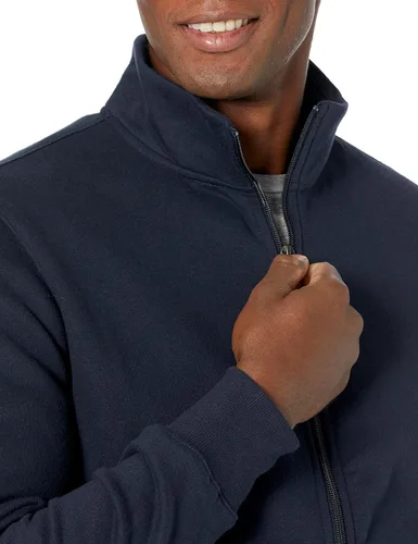 Miniatura 3 de Tienda Essentials - Sudadera con cremallera completa y cuello alto falso para hombre