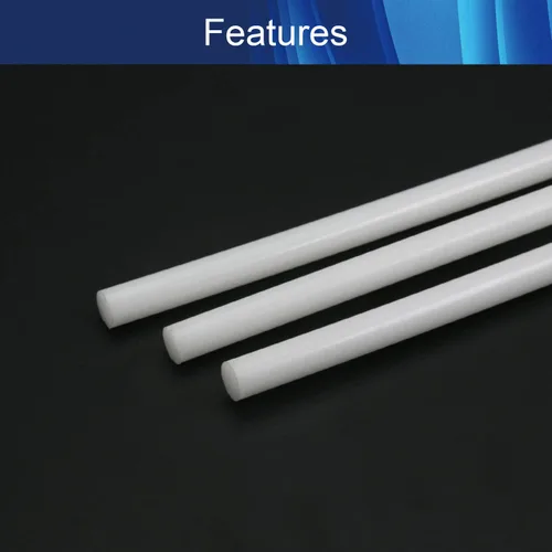 Miniatura 3 de Aicosineg Varilla redonda de plástico Polioximetileno Stick para la industria mecánica POM sólido duro blanco 1/3 x 39-3/8 pulgadas (D x L) 3 piezas