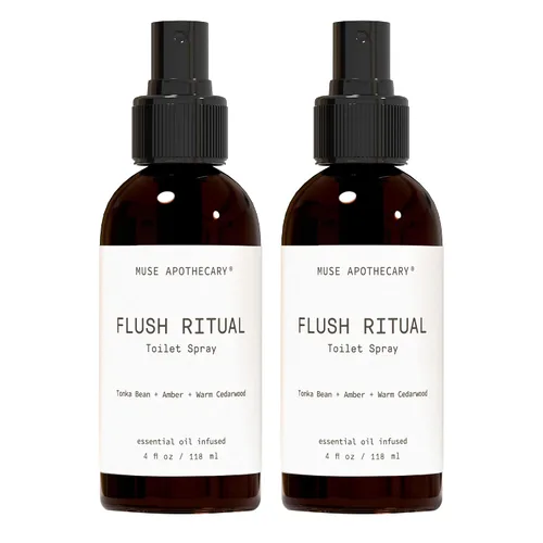 Miniatura 65 de Muse Apothecary Flush Ritual - Aerosol para inodoro aromático y refrescante, usar antes de ir, 2 onzas, infundido con aceites esenciales naturales