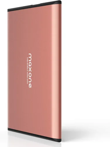 Miniatura 8 de Maxone Disco duro externo portátil ultradelgado de 320 GB HDD USB 3.0 compatible con PC, ordenador portátil - gris carbón