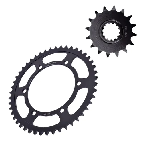 Miniatura 4 de Chain 16T 47T Front Rear Sprocket Wheel Compatible with Yamaha TDM900 5PS TDM 900A ABS FZ8 FZ8N FZ8S FZ-8 FZ-8S FZ-8N FZ 8 TDM 900 525(Front)