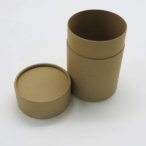 Miniatura 13 de WENPACK Paquete de 12 tubos de cartón con tapa, recipiente redondo de cartón (2.44 pulgadas de profundidad x 2.36 pulgadas de alto, Kraft)
