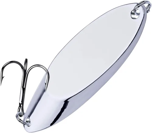 Miniatura 10 de PROBEROS Cucharas de pesca señuelos cebos para lubina, aparejos de cebo de jigging con ganchos agudos, cuchara de metal duro, señuelo de pesca