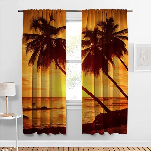 Miniatura 2 de Cortinas opacas personalizadas, juego de 2 paneles/aislamiento térmico para oscurecer la habitación, cortinas de dormitorio para añadir fotos