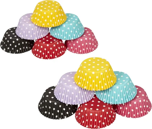 Miniatura 4 de Wilton Cupcake Liner - Tazas para hornear estándar, 300 unidades, lunares
