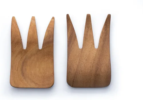 Miniatura 10 de Ironwood Gourmet Juego de utensilios de ensalada extra grandes, 2.75 x 2.75 x 13 pulgadas