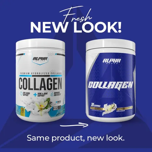 Miniatura 2 de Alpha Supps Polvo de proteína de colágeno hidrolizado de alta calidad, suplemento de péptidos de colágeno para hombres y mujeres con enzimas