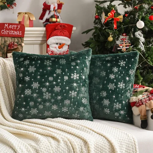 Miniatura 9 de FUTEI Regalos para Niños, Fundas de Almohada Decorativas Gamer'Spot de 18x18 Pulgadas, Juego de 1, Decoración Navideña del Hogar para Sofá, Cama
