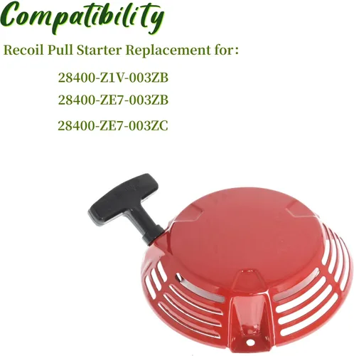 Miniatura 3 de Reemplazo de arranque de retroceso GXV160 para Honda HR216 HRA216 28400-Z1V-003ZB 28400-ZE7-003ZA