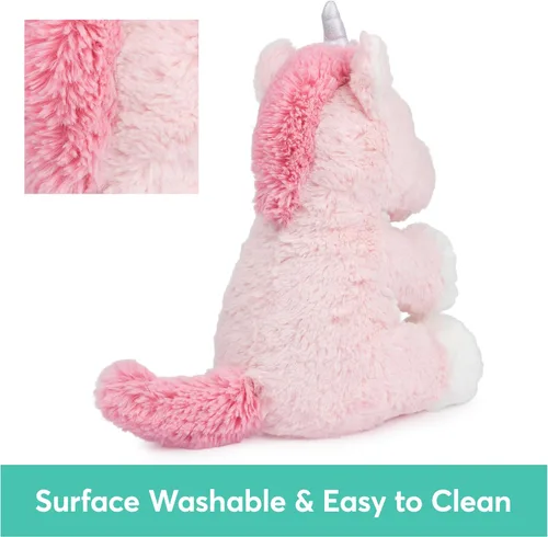 Miniatura 7 de GUND Baby Alora The Unicorn - Juguete sensorial animado de peluche, canta canción ABC y 123 canciones contando, rosa, 11 pulgadas