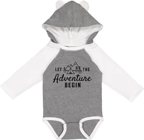 Miniatura 8 de inktastic Let the Adventure Begin with Camping Tent and Long Sleeve Creeper