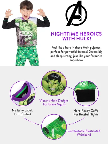 Miniatura 3 de Marvel Pijama The Incredible Hulk para Niños
