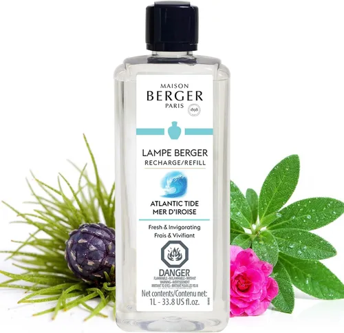 MAISON BERGER Repuesto de fragancia Lampe Berger para difusor de aceite de fragancia del hogar - 33.8 onzas líquidas / 1 litro Marea atlántica