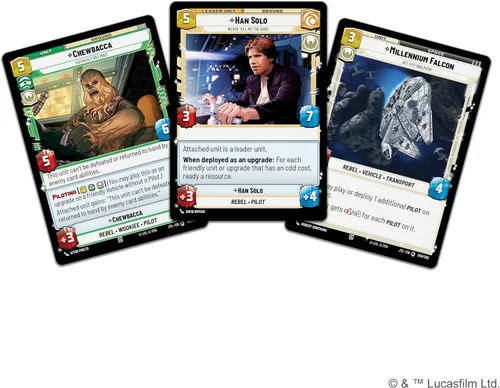 Miniatura 3 de Asmodee Star Wars: Unlimited TCG Jump to Lightspeed Han Solo Spotlight Deck - Baraja de 50 cartas lista para jugar con cartas exclusivas, a partir