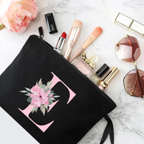 Miniatura 4 de Vavabox A-Z Bolsa de maquillaje personalizada, regalos de cumpleaños para mujeres y mamá, regalos para mejor amiga, bolsa de cosméticos para novia