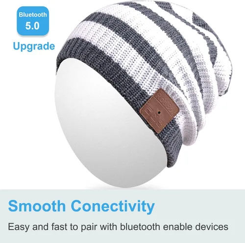 Miniatura 52 de Rotibox - Gorro inalámbrico con Bluetooth para deportes al aire libre, regalo de Navidad.