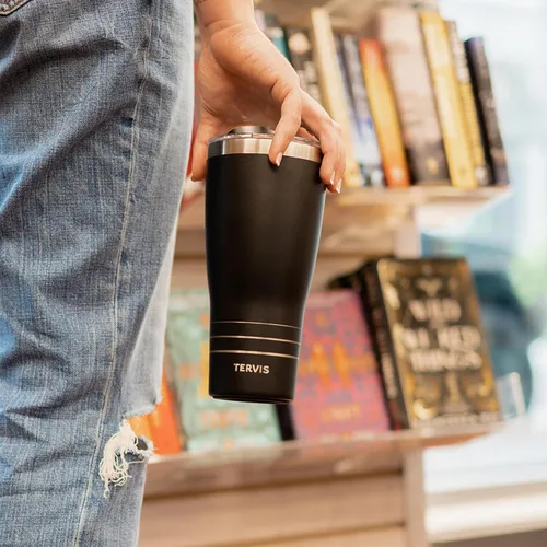 Miniatura 6 de Tervis Traveler - Vaso aislado Sara Berrenson de triple pared floral retro mantiene las bebidas frías y calientes, 30 onzas, acero inoxidable Sara