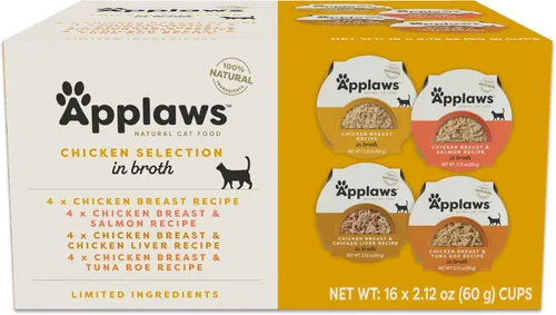 Miniatura 10 de Applaws Alimento húmedo natural para gatos en salsa, ingredientes limitados y naturales, alto contenido de proteínas sin aditivos artificiales