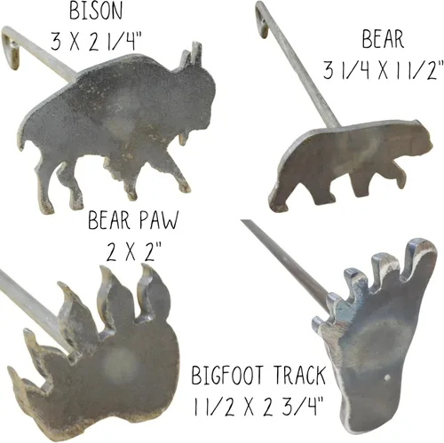 Miniatura 4 de The Leather Guy Hierro de marca de 2 pulgadas, pata de oso, para carpintería, cuero y parrilla. Método de marca fácil de usar para un toque