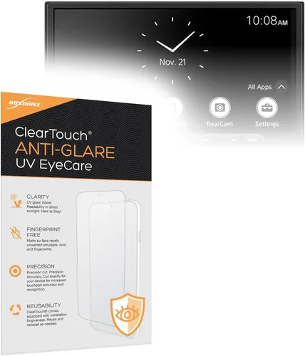 BoxWave Protector de pantalla compatible con Sony XAV-AX4000, ClearTouch Anti-Glare Anti-UV EyeCare (paquete de 2), filtra la luz azul dañina y
