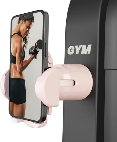Miniatura 9 de MiiKARE Soporte magnético dual para teléfono Magsafe, soporte de teléfono de gimnasio con imanes fuertes, rotación de 360 grados ajustable, soporte