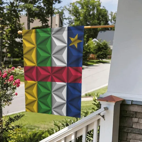 Miniatura 8 de Polygonal Effect Flag of Central African Republic Garden Flag 28"x40" Inch Double Sided Garden Flags Home Lawn Outdoor Decor Flags Party Banner