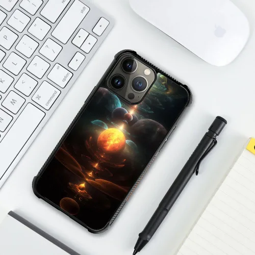 Miniatura 127 de DAIZAG Compatible con iPhone 13 Pro Max, Funda de TPU Protectora Anti-Arañazos Todo En Uno, Fundas para Hombre Mujer - Motivo de Madera Americana
