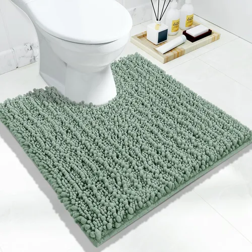 Miniatura 71 de Yimobra Alfombras de Baño Antideslizantes Lavables - Alfombra de Baño de Chenilla Ultra Suave Absorbente, Alfombra Peluda de Secado Rápido para Negro