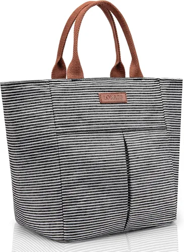 Miniatura 14 de LOKASS - Lonchera aislada para mujeres - Bolsa de almuerzo reutilizable de 10 L para mujeres - Bolsa térmica tipo hielera a prueba de fugas