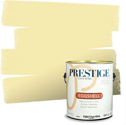 Miniatura 26 de PRESTIGE Pinturas Pintura Exterior e Imprimación En Uno, 1 Galón, Satinado, Pareja Comparable de Benjamin Moore* Amarillo* 320BM-PCM