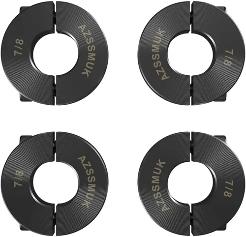 Miniatura 11 de 1" agujero doble Split eje collar negro óxido conjunto tornillo estilo (4 PCS)