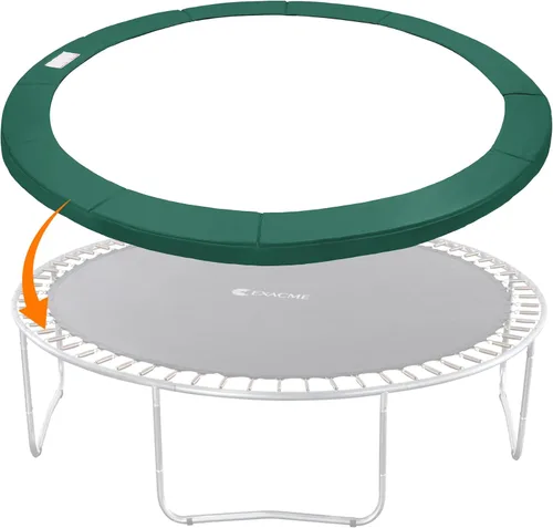 Miniatura 10 de ExacMe Almohadilla de repuesto para trampolín de 16, 15, 14, 13, 12, 10, 8 pies, cubierta de resorte de seguridad impermeable, almohadilla de marco