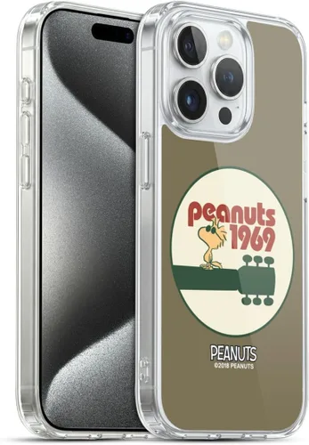 Miniatura 161 de Head Case Designs Funda de gel Woodstock 50th con licencia oficial de Peanuts Snoopy Guitar 1969 [protección de grado militar] compatible con Apple